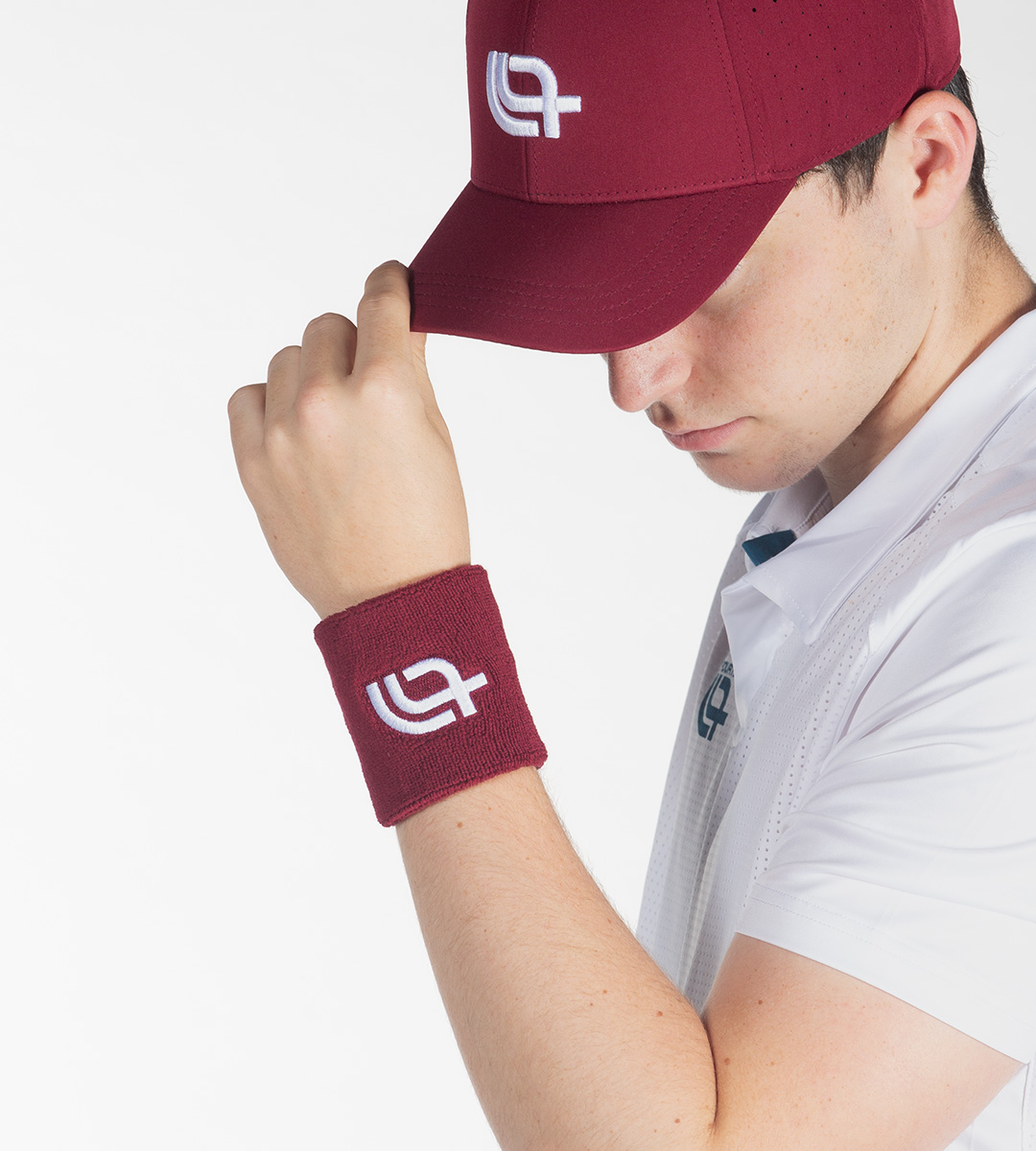 Burgundy & White